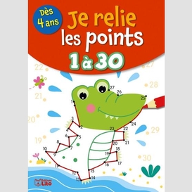 Je relie les points 1 a 30 crocodile