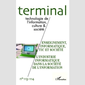 Enseignement, informatique, tic et société