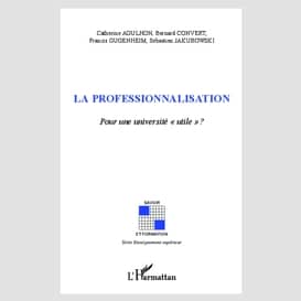 La professionnalisation