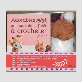 Adorables mini animaux de foret crochet