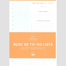 Bloc de to-do lists quotidienn