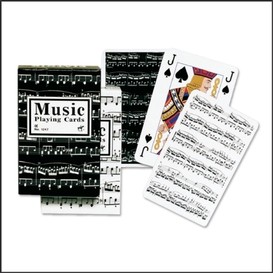 Jeu de carte simple note de musique