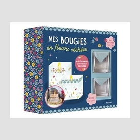 Coffret mes bougies en fleurs sechees