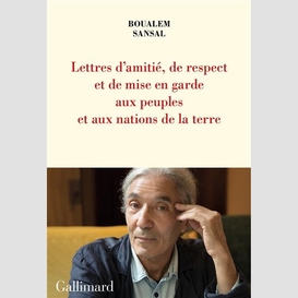 Lettre amitie respect mise en garde