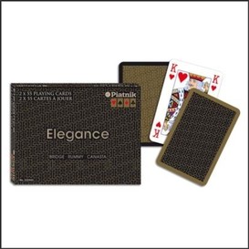 Jeu de carte double elegance