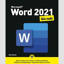 Microsoft word 2021 pour les nuls