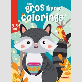 Mon gros livre de coloriage raton laveur