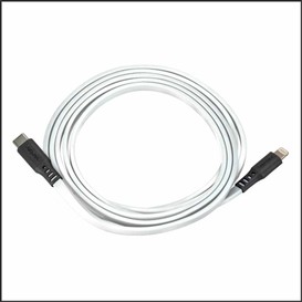 Cable usbc- lightning 6   pieds blanc