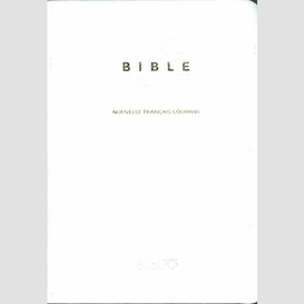 Bible de mariage cuir blanc