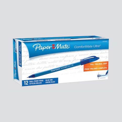 12/bte stylo bille bleu fin paper mate - Stylos & recharges