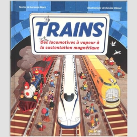 Trains  des locomotives vapeur sustentat