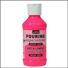 Acrylique rose fluo pouring 118ml