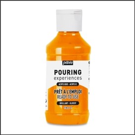Acrylique orange pouring 118ml