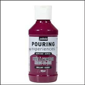 Acrylique magenta fonce pouring 118ml