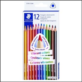 12/bte crayon coul triangulaire
