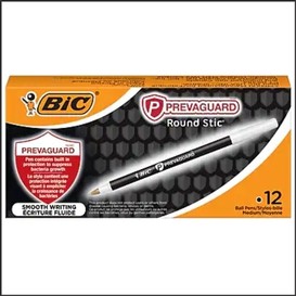 12/bte stylo med noir bic round