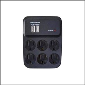 Parasurtenseur 6 prises 900 joule/2 usb