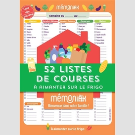 52 listes de courses