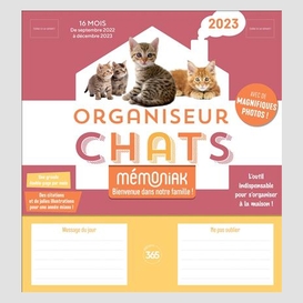 Organiseur chat 2023 memoniak