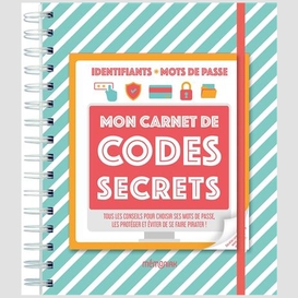 Mon carnet de codes secrets