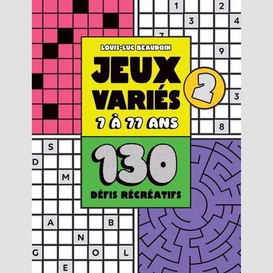 Jeux varies 7 a 77 ans t.02