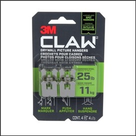 Crochets clois sech 3m claw 4/pqt