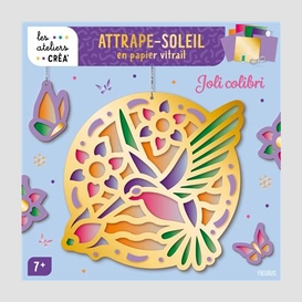 Coffret attrape-soleil en papier vitrail