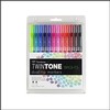 Stylo dble pte gal ass 10/p tombow