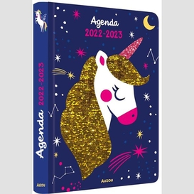 Agenda 2022-2023 sequins licorne