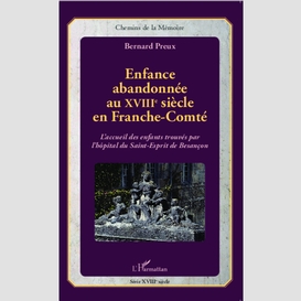 Enfance abandonnée au xviiie siècle en franche-comté