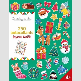 250 autocollants joyeux noel