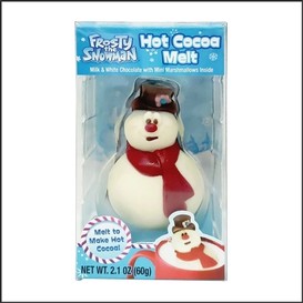 Bombe de chocolat chaud frosty snowman