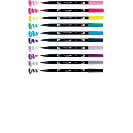 Stylo dble pte gal ass 10/p tombow