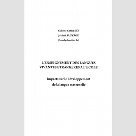 L'enseignement des langues vivantes étrangères à l'école - i