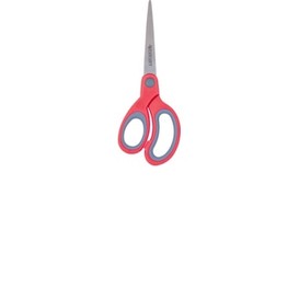 Ciseaux gaucher pr souple 7po rouge