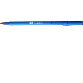 12/bte stylo bille bleu fin bic round