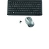 Clavier/souris sil s/fil comp noir