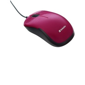 Souris silent optique fil rouge