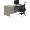 Bureaux 1 caisson 60x30 noce grigio