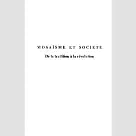 Mosaïsme et société