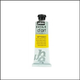 Huile d'art jaune cadmium moyen 37ml