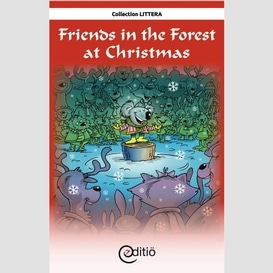 Friends in the forest at christmas