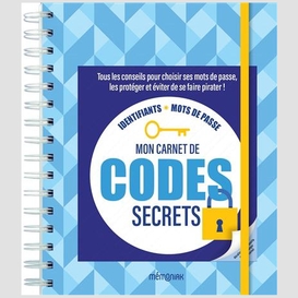 Mon carnet de codes secrets