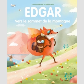 Edgar vers le sommet de la montagne