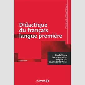Didactique du francais langue premiere