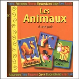 Animaux (les) 26 cartes puzzle