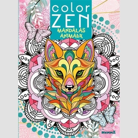 Color zen mandalas animaux