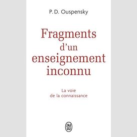 Fragments d'un enseignement inconnu