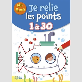 Je relie les points 1 a 30 sous-marin