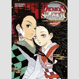 Demon slayer livre de coloriage rouge